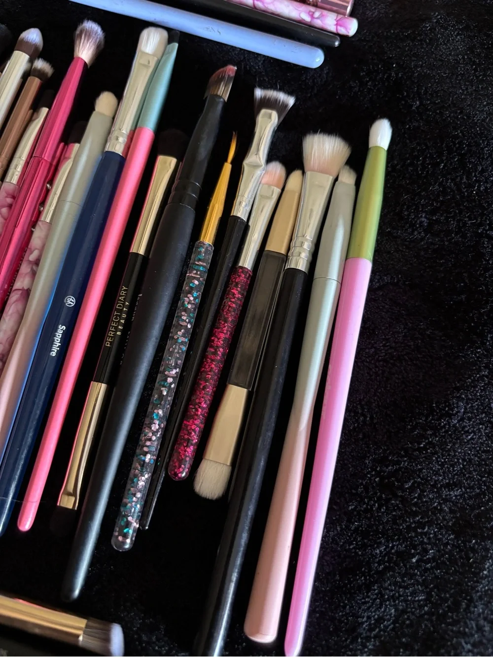 38 Assorted Makeup Brush Set Used Once Or Never Used- Makeup Artist Declutter